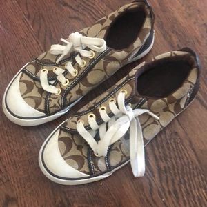 Coach sneakers- barely used